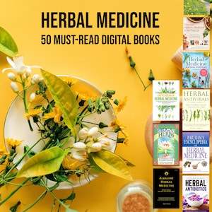 50 HERBAL MEDICINE eBooks | DIGITAL Collection | Healing Energy, Mental Health, Medical Herb, Natural Remedies | Chinese Books, Ancient Yoga