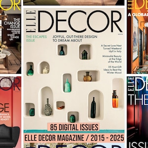 Colección de diseñadores: 85 revistas ELLE DECOR / Números digitales 2015-2025 / Descarga PDF: Tendencias de diseño, decoración de interiores y arte para el hogar