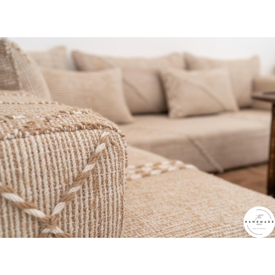 Premium Handwoven Moroccan Floor Couch - Moroccan Floor Sofa, Set of ...