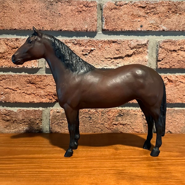 RETIRED Small Traditional 1:9 Scale Breyer #100 GALICENO (Small Galiceño Horse in Dark Bay Variation) from the Collection of Alison Bennish