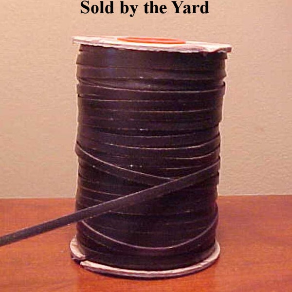 1/8" DARK BROWN Kangaroo Leather Lacing in 1/8 Inch (3mm) Width for Making Toy Model Horse Tack ~ Sold by the Yard