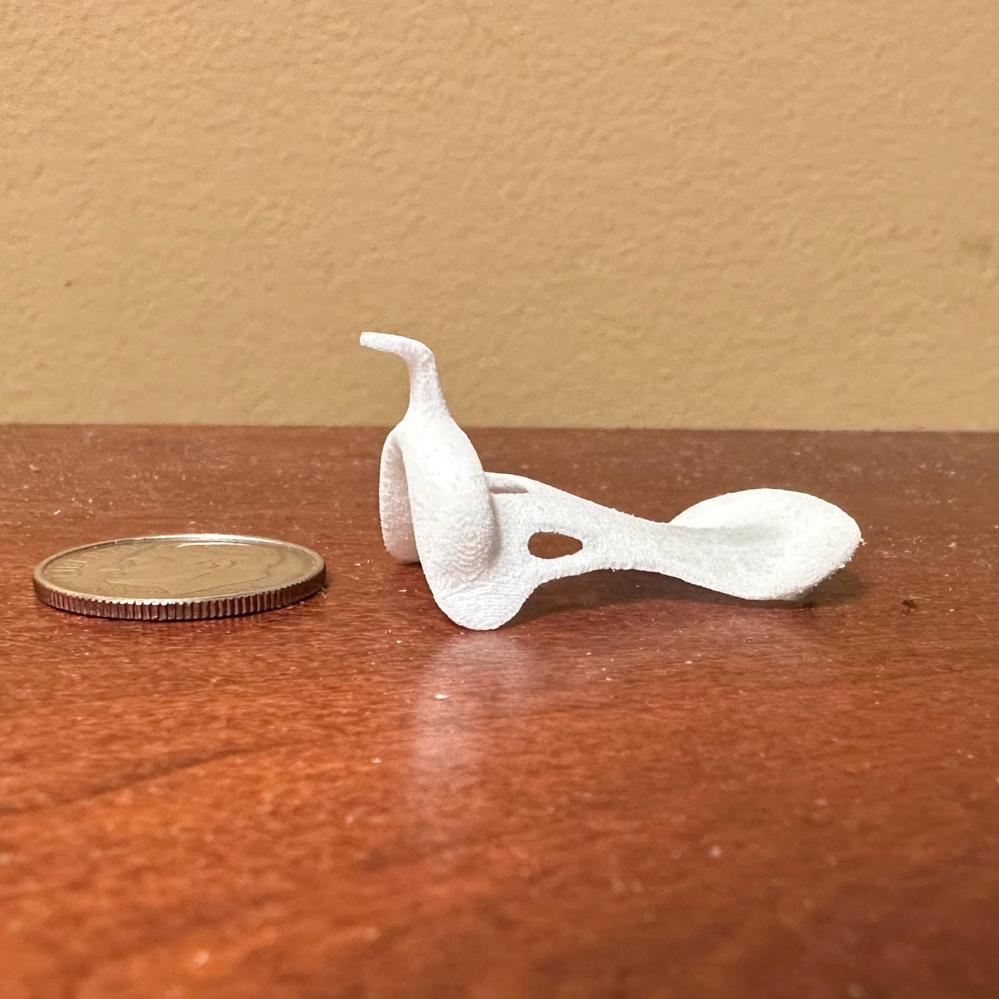 RDLC Stone PEBBLES 1:16 Model Horse Scale Western Saddle Tree - 3D Printed (White)