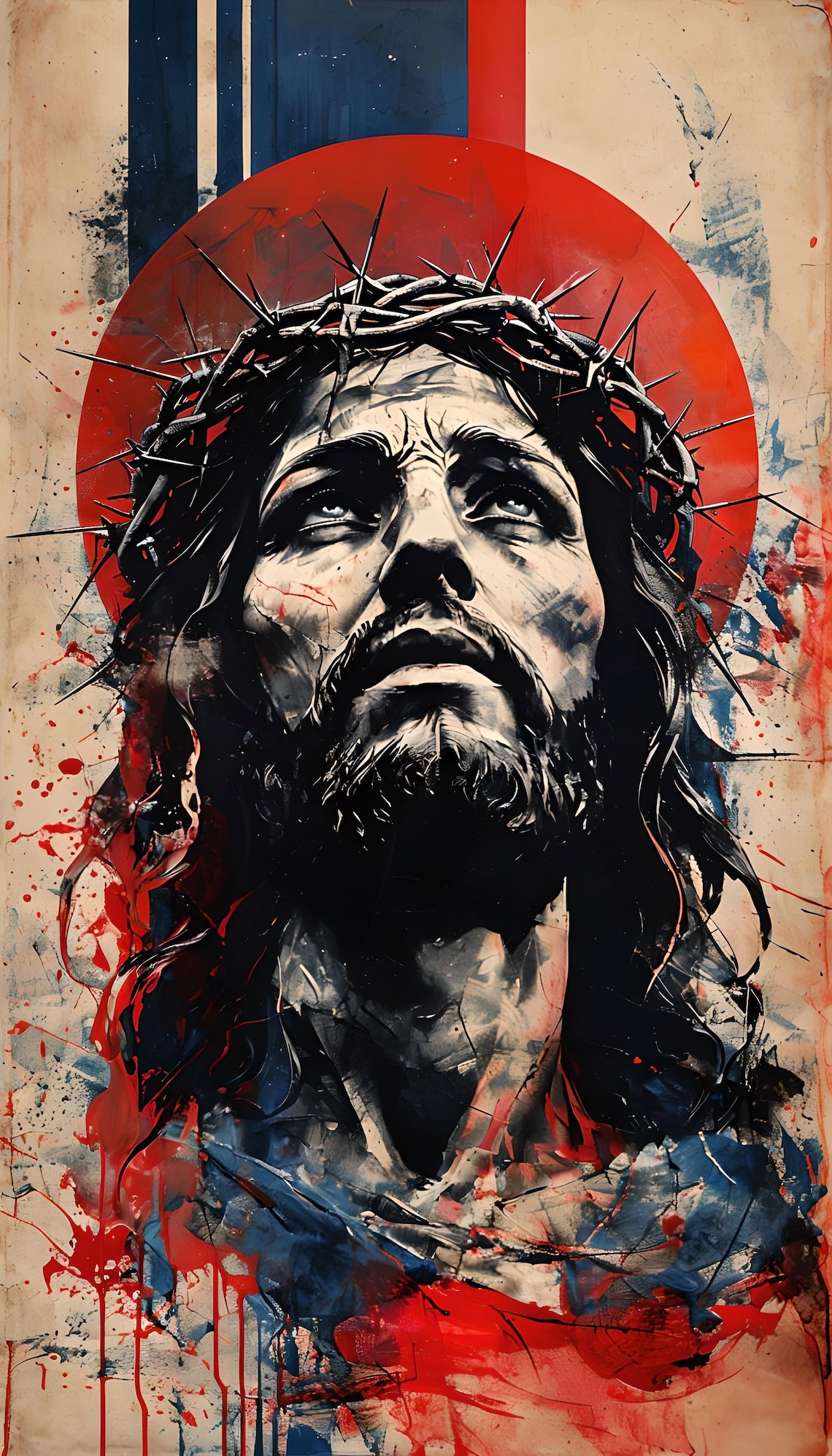 Jesus Abstract Art - Etsy