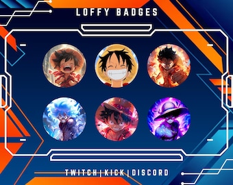 Character Sub Badge | Twitch Sub & Bit Abzeichen | Kanalpunkte Symbole | Weiche Ästhetik | Anime Abzeichen für YouTube und Discord Rollen.