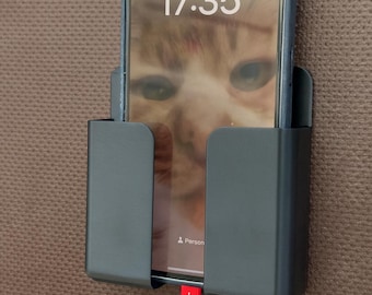 Compact Adhesive Phone Holder: Van, Camper, Home, motorhome - No Drill