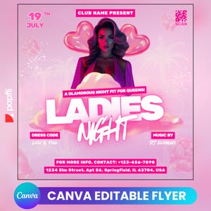 Folleto de fiesta en la piscina/Anuncio de fiesta en la piscina en las redes sociales Invitación editable para la piscina de verano/Plantilla de Canva DIY/Fiesta de cumpleaños en la piscina de verano Canva