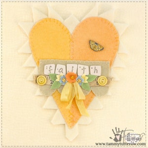 Heartfelt: Faith Wool Appliqué Pattern Download image 2