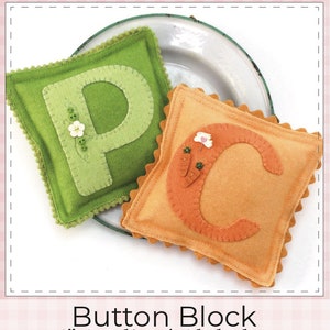 Button Block Appliqué Alphabet Download image 1