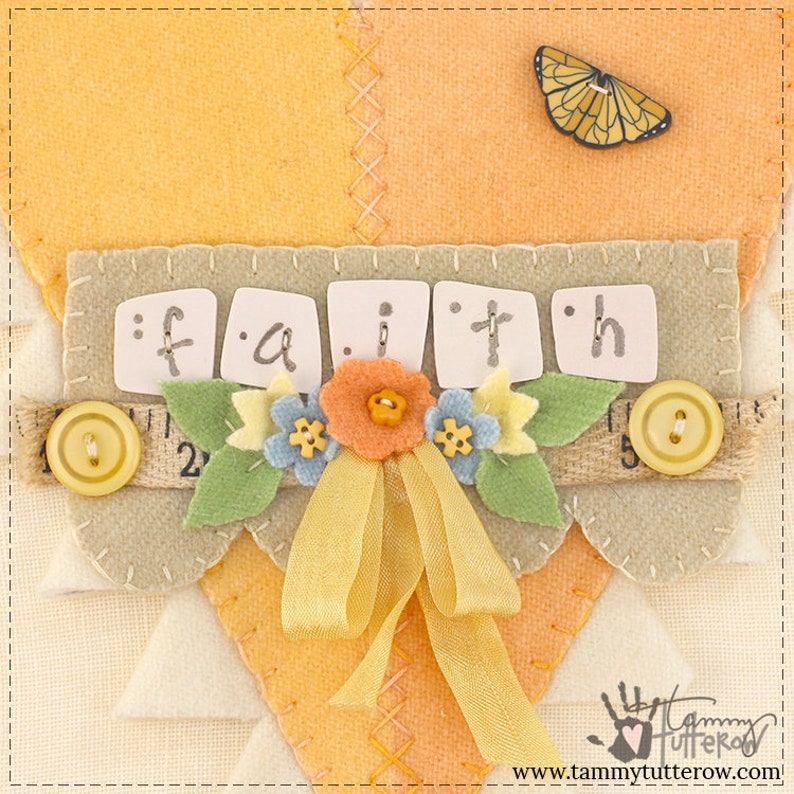 Heartfelt: Faith Wool Appliqué Pattern Download image 5