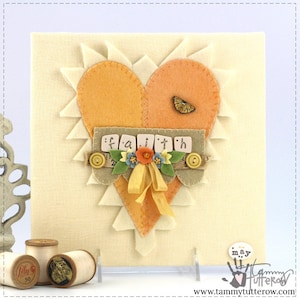 Heartfelt: Faith Wool Appliqué Pattern *Download*