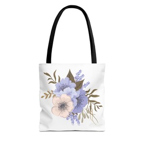 Blumen Einkaufstasche | Schicke wiederverwendbare Einkaufstasche, Sommertasche, Geschenk für sie, umweltfreundlich, Tasche für alle Gelegenheiten