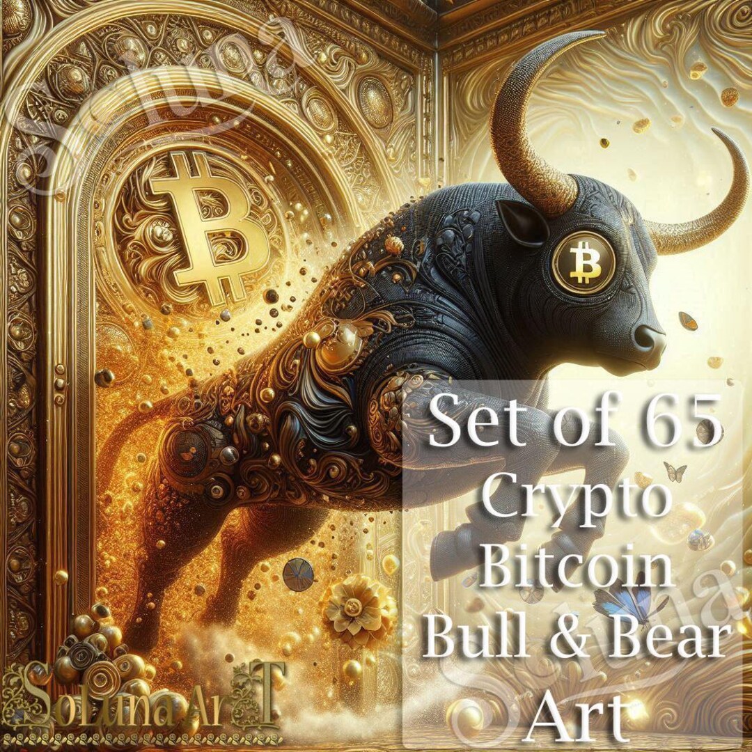 65 Crypto Bitcoin Bull & Bear Images: Digital Art Set (digital Download) -  Etsy