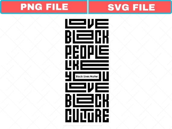 Black Empowerment SVG PNG: Love Black Culture Design (Digital Download)