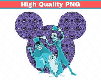 Amazing Retro Haunted Mansion PNGHitchhiking Ghosts Mickey Ears PNGDisney | Group Halloween Matching Costume Trick Or Treat Great Gift