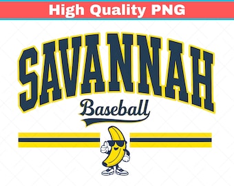 Savannah Baseball PNG, Game Day Shirt Design (Digital Download)