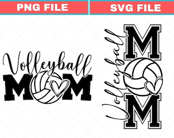 Volleyball Mom SVG, Volleyball Mom Shirt PNG, Volleyball Svg, Volleyball Mama Png, Volleyball Shirt Svg, Game Day Png, Sports Mom Svg