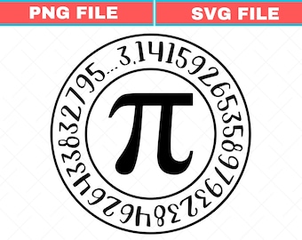 Pi Day Math Teacher SVG PNG (Digital Download)