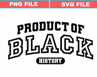 Histoire des Noirs SVG, autonomisation scolaire PNG (téléchargement numérique)