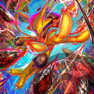 Rare Alakazam Card - Etsy