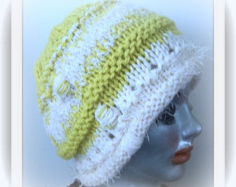 HAT WOMEN KNITTED  Ready For Spring  Wool Cloche  Gift Sis Mom Friends Warm Stylish Retro Flapper