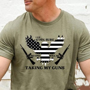 I Am 1776% Sure No One Will Be Taking My Guns Svg, American Flag Svg, Military Svg, Veteran Svg, Rifle Flag Svg,Gun Svg, 4th of July SVG