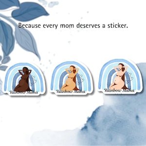Sticker regenboog mama