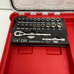 Socket Organizer 1/4" DR (For MILWAUKEE PACKOUT 48-22-8431)
