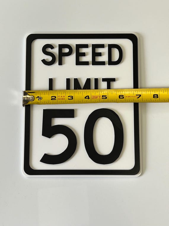 【未開封】 MEMI/SPEED LIMIT Customizable Speed Limit Sign - Etsy