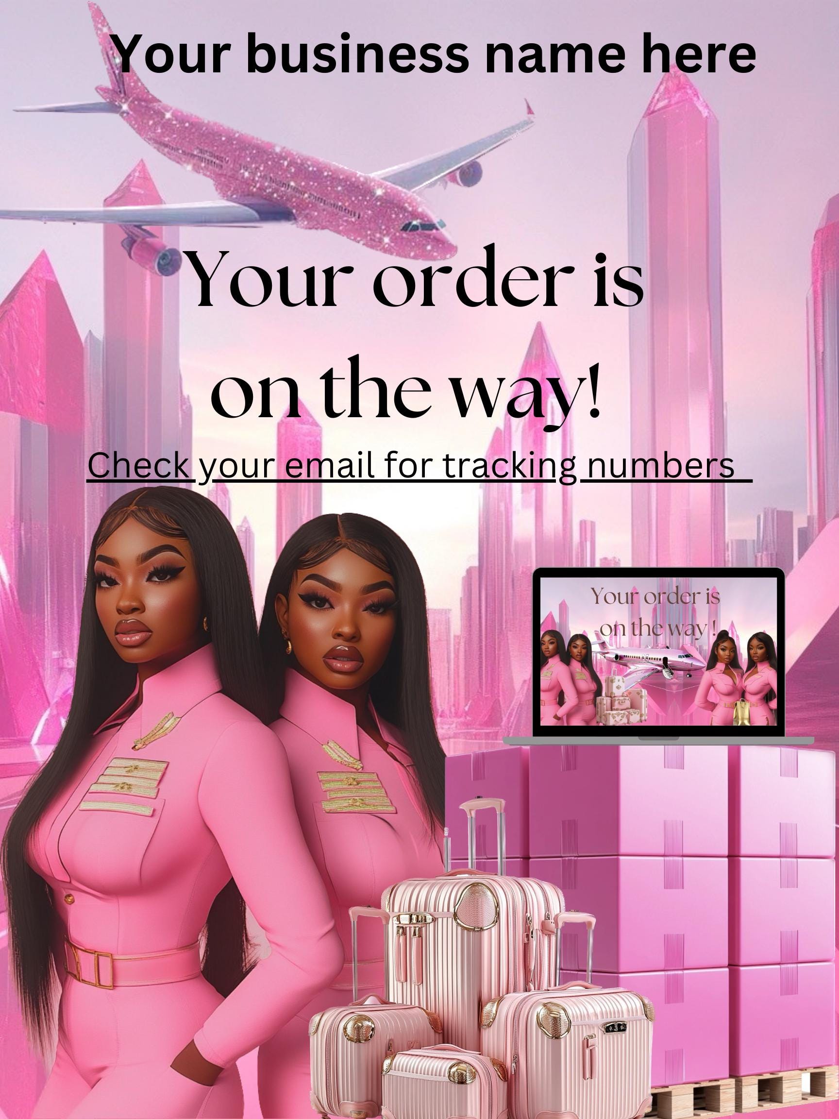 Editable Shipping Flyer Template – Customize in Canva | Your Order is ...