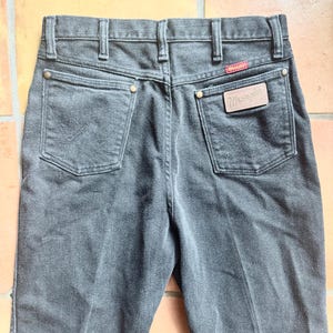 Vintage Black Wrangler Jeans 11/12 x 32. Western Retro Wrangler Men’s. Cotton/poly. 12MWZMS. bild 5