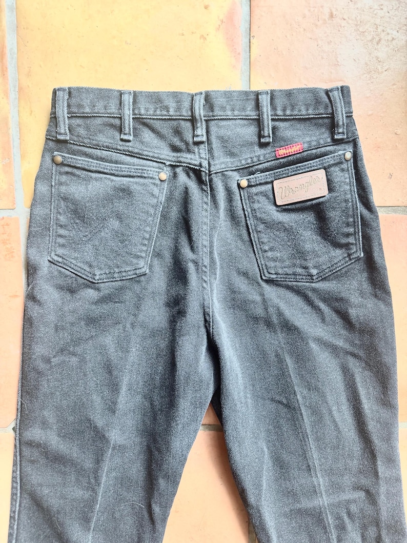 Vintage Black Wrangler Jeans 11/12 x 32. Western Retro Wrangler Men’s. Cotton/poly. 12MWZMS. bild 5