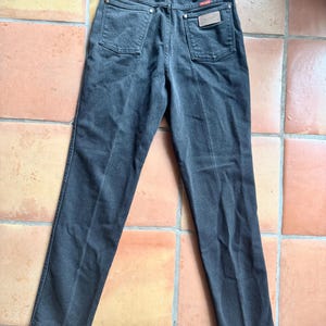 Vintage Black Wrangler Jeans 11/12 x 32. Western Retro Wrangler Men’s. Cotton/poly. 12MWZMS. bild 4