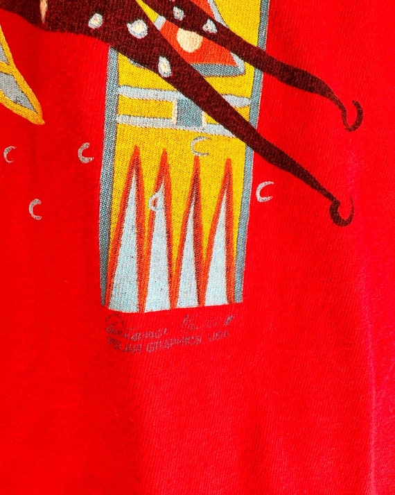 Vintage Polar Graphics Alabama-Coushatta Tribe of Texas Collectable T Shirt. Native American on Horse. View 4