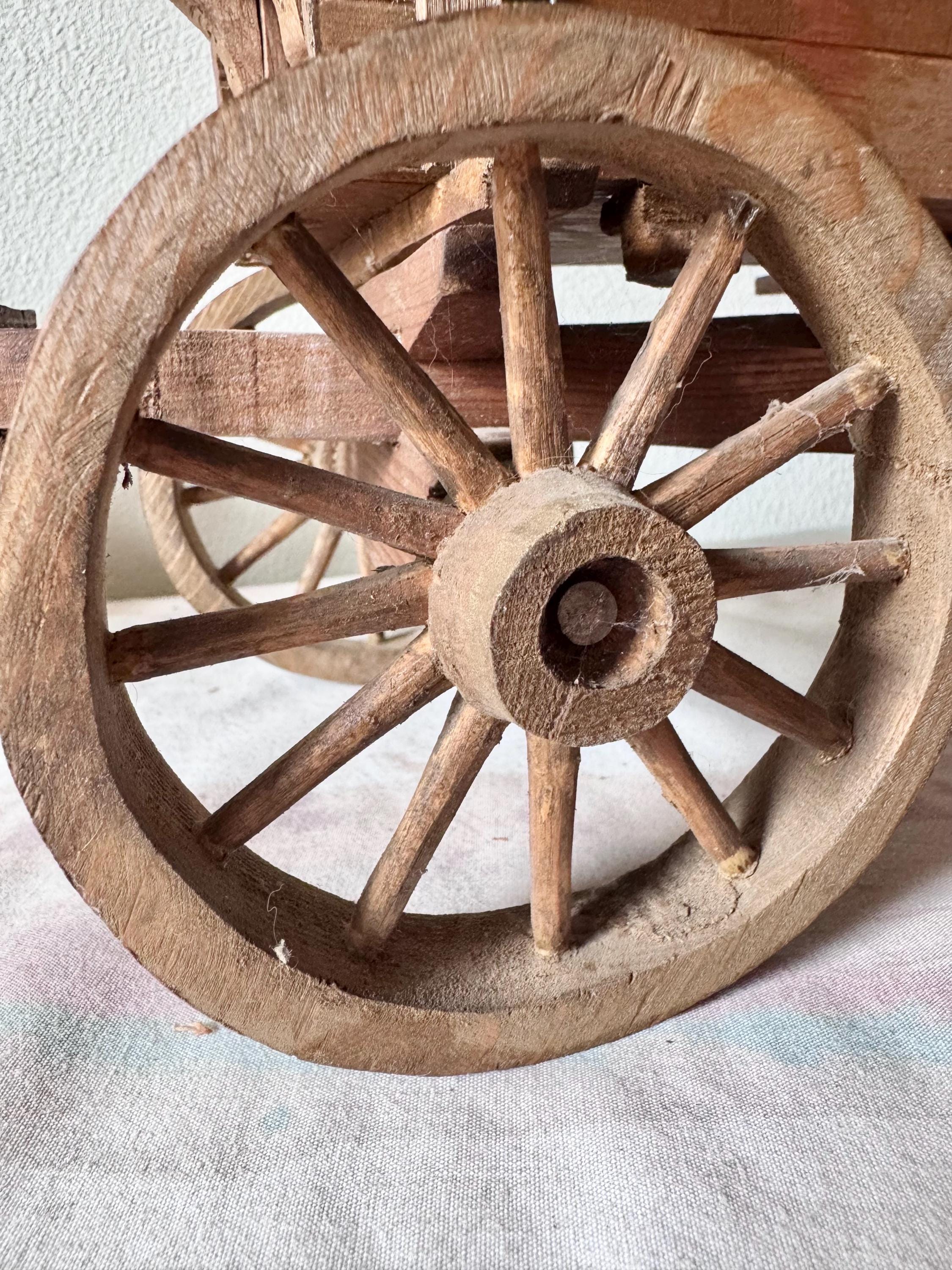 Vintage 16” Wooden Covered Wagon Lamp Conestoga Wagon Light Western ...