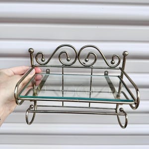 Vintage Glass Shelf - Etsy