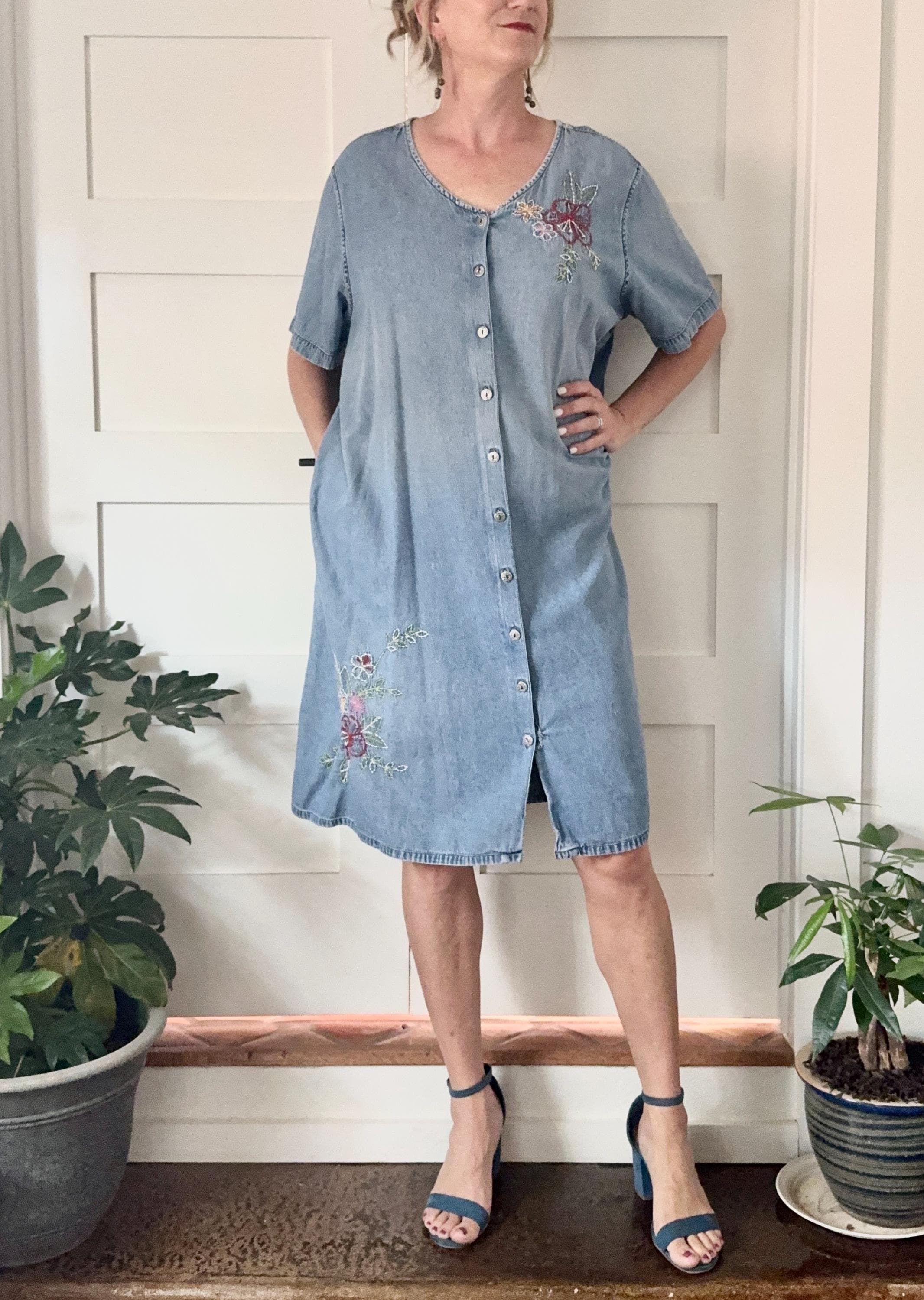 Button Front Muumuu - Etsy