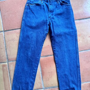 Broken In USA Vintage 1980’s Wrangler Jeans. 33 x 30 13MWZ Western Boot cut Retro Wrangler Men’s. USA. Cotton.Outside Length: 38.75” image 1