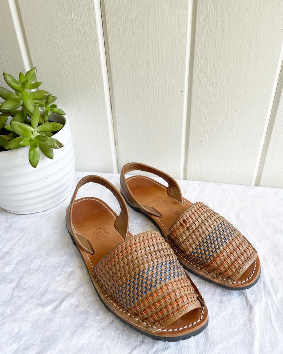 Pre-owned Leather Sandals In Brown