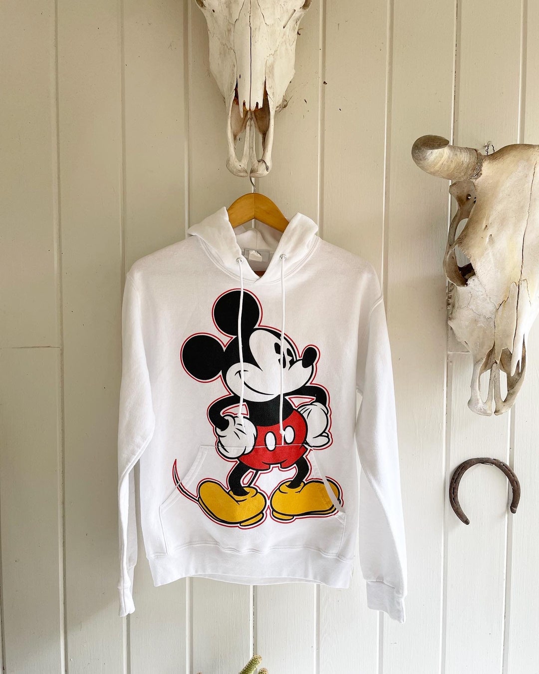 Bright White Authentic Disney Mickey Mouse Sweatshirt. Disney