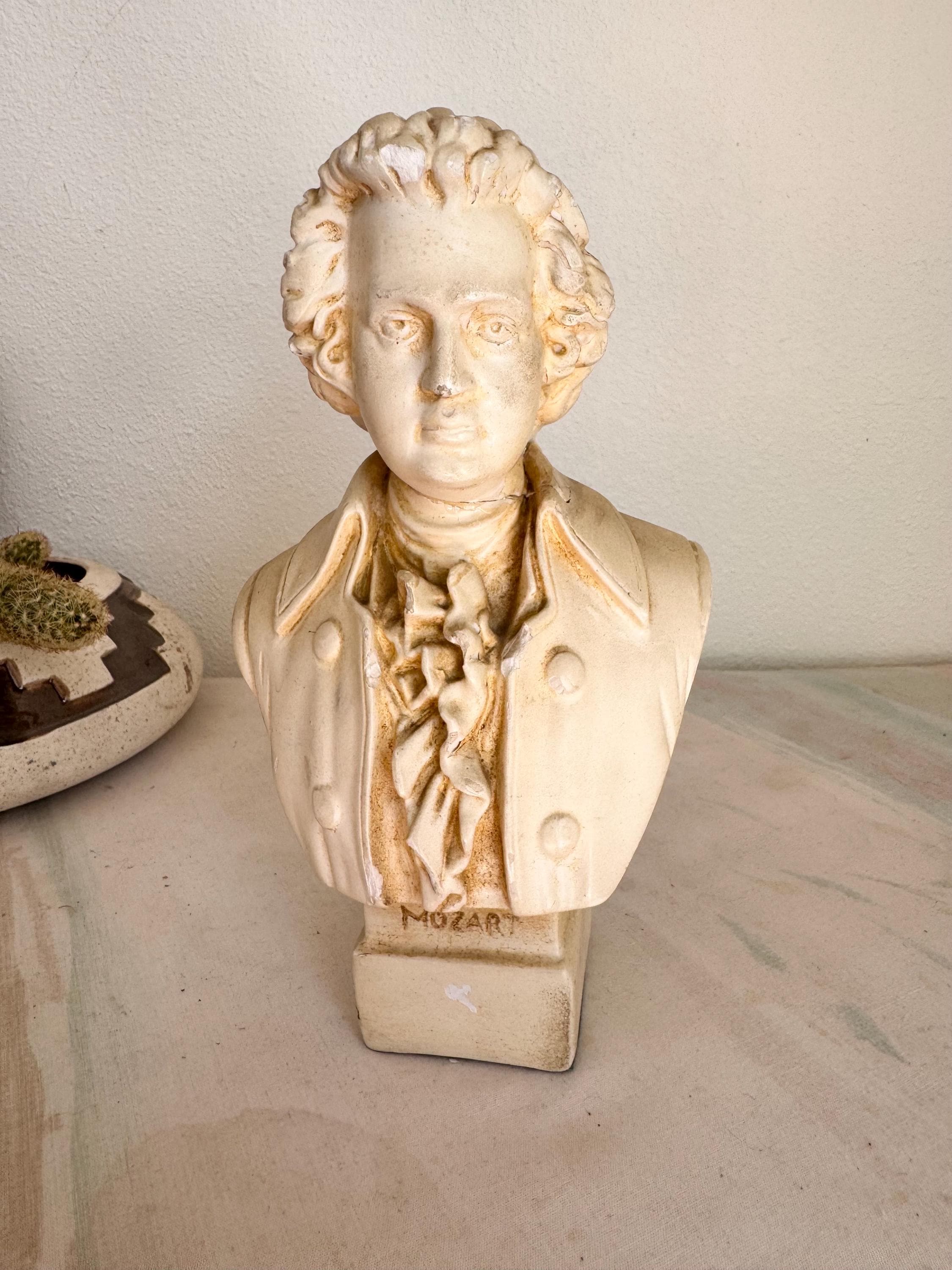 Vintage Mozart Bust - Etsy