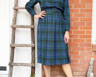 talbots blue dress Effortless Jersey A-Line Dress - Indigo Blue