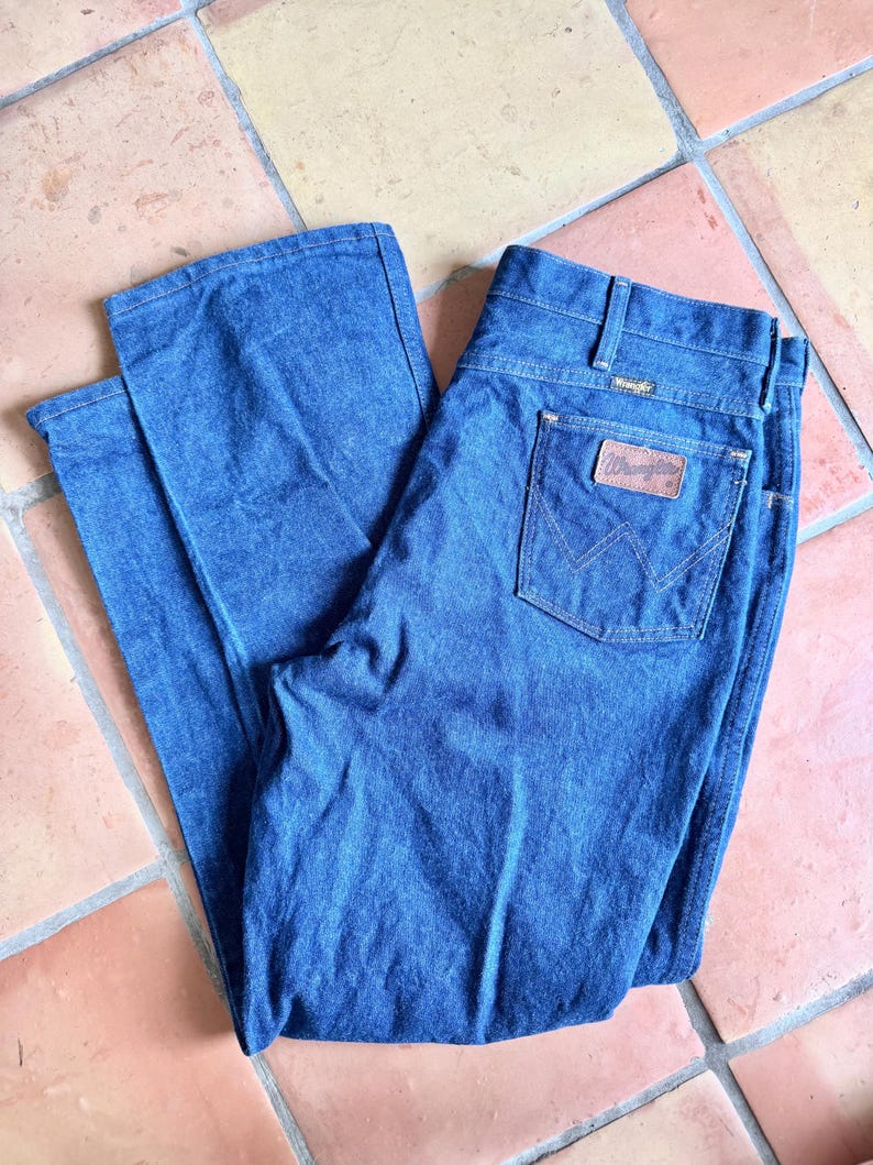 Vintage 1980’s Wrangler Jeans 38/32. Western Boot cut Retro Wrangler Men’s. USA. Cotton. 945HAY. Bild 1