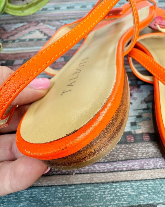 サンダル・ミュール Flower Sandals - Carel - Leather - Orange Carel Paris Flower Sandals - Carel - Leather - Orange