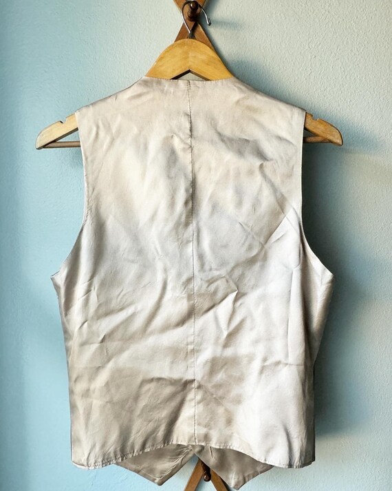 Vintage Men’s Beige Button Down Vest by Levi’s. W… - image 5