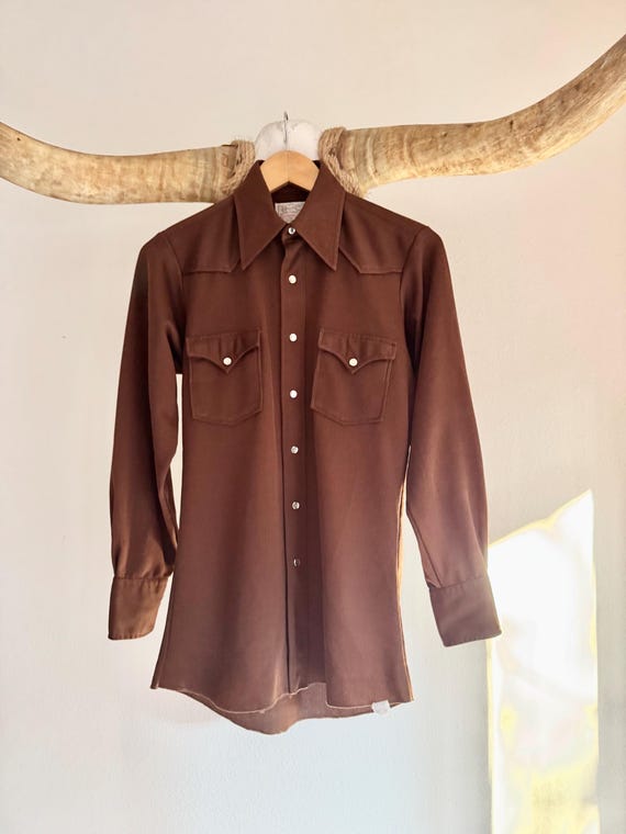 long tail dress shirts Vintage H Bar C Ranchwear Long Tail Pearl Snap Western Shirt. Long Tail,  USA. 14 1/8 - 33