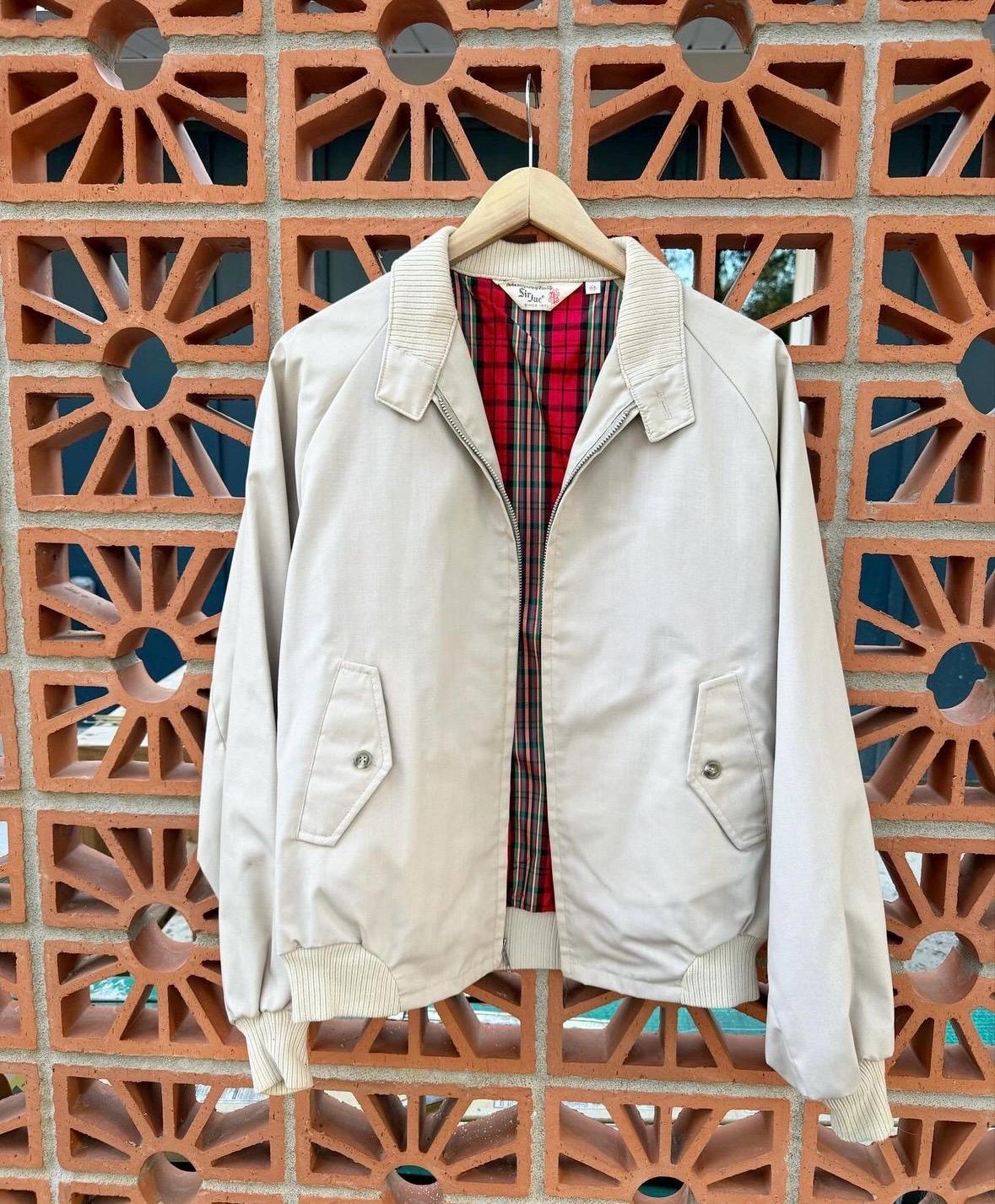 Vintage Sir-jac Blouson Racer Size 44 Plaid Checkered Lined Vintage Sir-jac Blouson Racer Size 44 Plaid Checkered Lined
