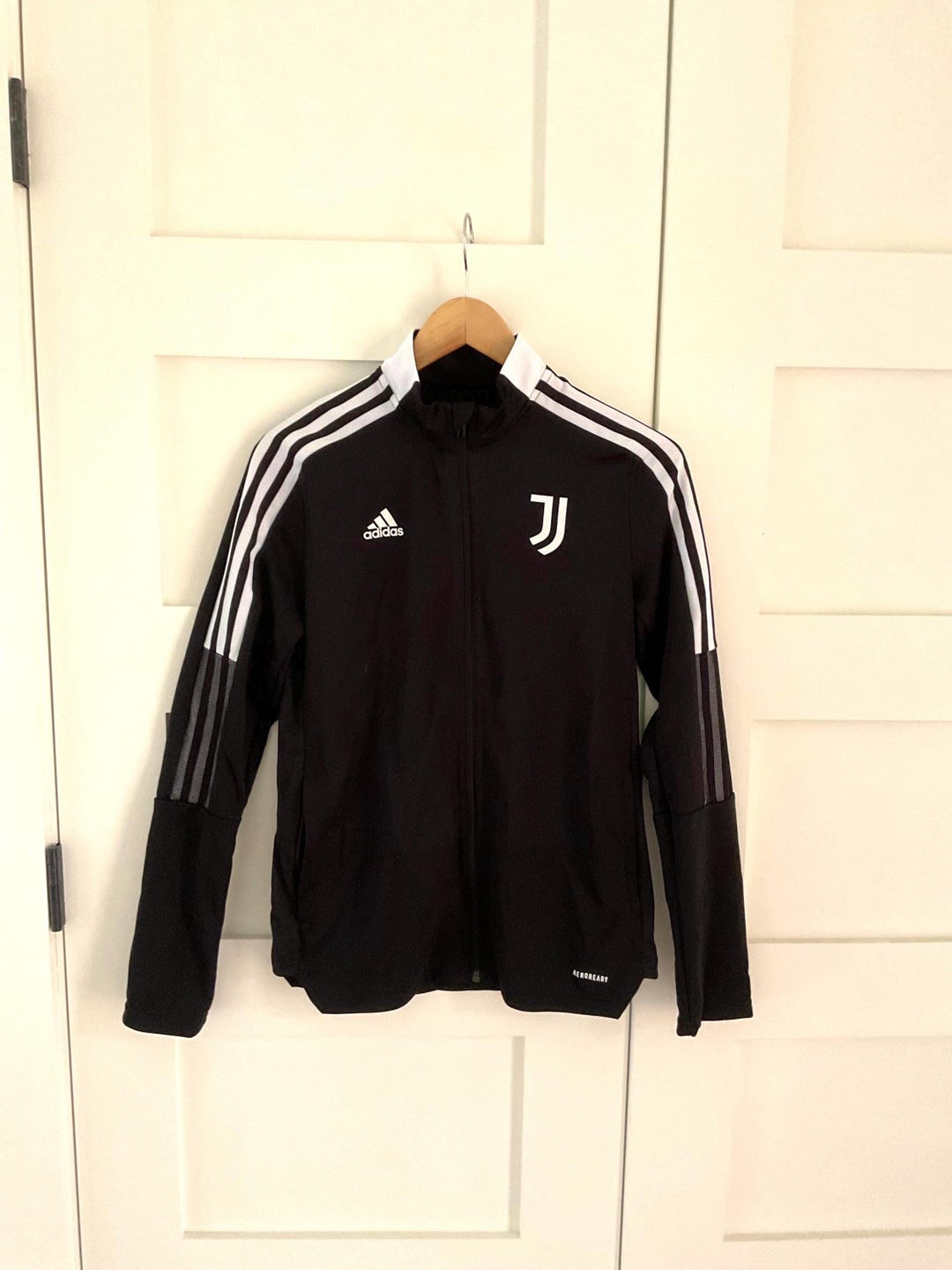Adidas Juventus 21/22 Black Tracksuit With Zipper US Size Small