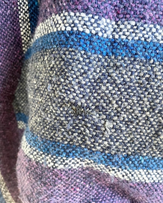 Vintage Baja Purple And Gray with Blue and white … - image 6