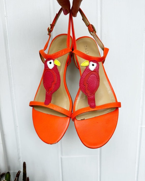 サンダル・ミュール Flower Sandals - Carel - Leather - Orange il_340x270.4900139000_awmm.jpg