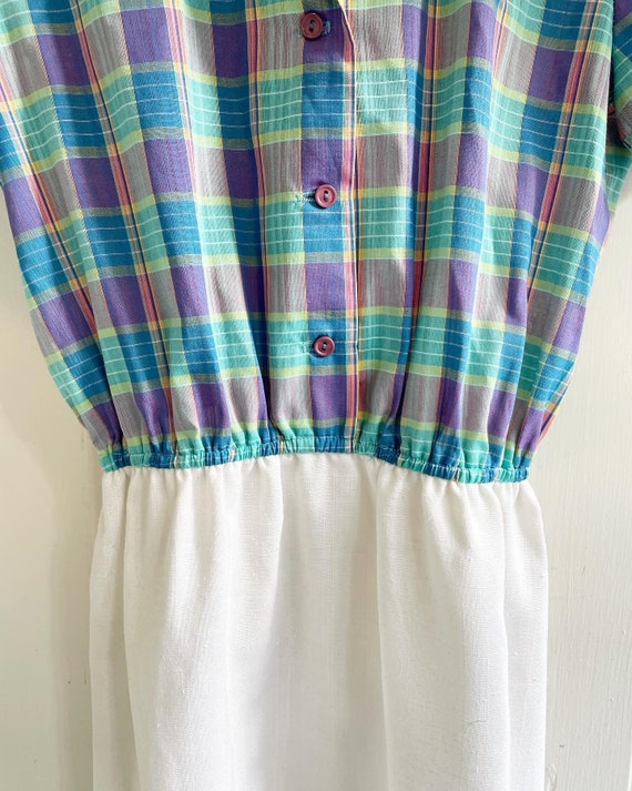 Vintage R.E.O. Originals Dress. Retro Checkered D… - image 6